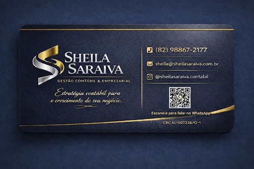 Cartão Executivo Sheila Saraiva Gestão Contábil